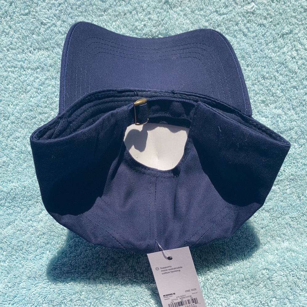 Sonoma cool cat lady navy blue cotton hat - Picture 6 of 14